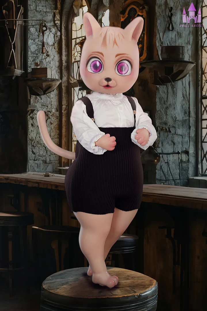 90cm (2ft11) A-Cup Petite Silicone Sex Doll Bearrie, Head
